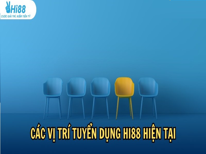 Hi88 tuyển dụng các vị trí